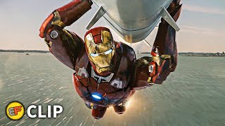 Iron Man Carries the Nuke - Hulk Saves Iron Man Scene | The Avengers (2012) Movie Clip HD 4K