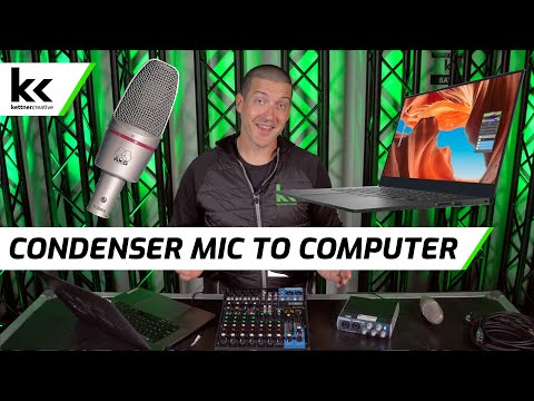 Video: Een Condensatormicrofoon Op Uw Computer Aansluiten