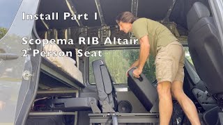 Part 1 Install of Scopema RIB Altair seat bed in Sprinter van  Unboxing and setup