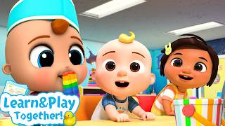 rinbow color learning cocomelon kids learning songs sing