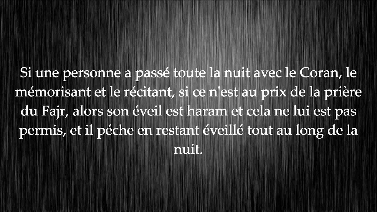 Rater la prière du Fajr - cheikh 'abd ar Razzaq al Badr