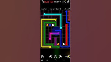 How To Solve Flow Free 11x14 Mega Mania Pack Level 120 Board Walk Through Solution Walkthrough