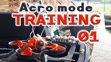 Drone FPV - Acro mode Training 01 - Eachine Trashcan