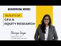 Can CFA Help You Get Into Equity Research? | Ex-JPMorgan Analyst