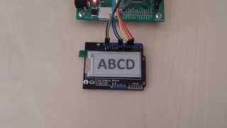 SPI E-INK Display 172x72 | SSD1606 | dsPIC33E @ 70 MIPS