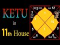 Secret of ketu in eleventh house south node in eleventh house