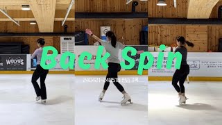 [피겨 브이로그] 백스핀 한 달 연습기록↗️⛸️ | 취미피겨 | 성인피겨 | 피겨스케이팅