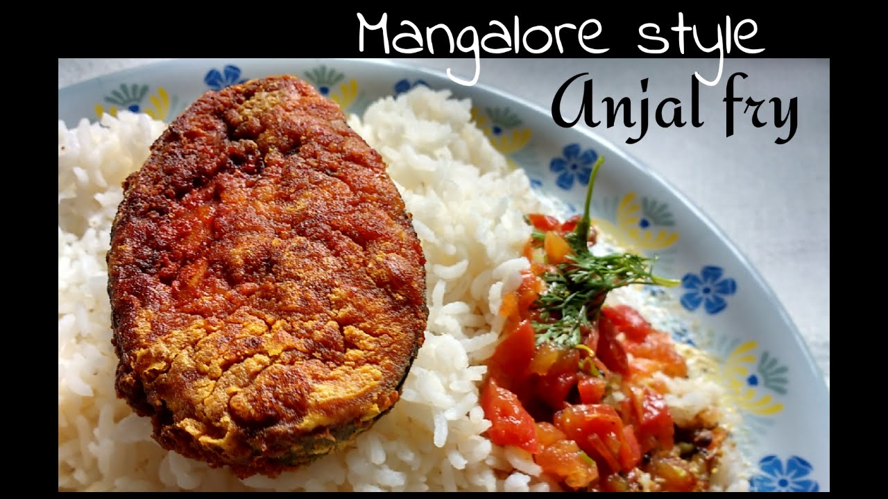 Mangalore style surmai fish fry recipe | How to make vanjaram or king Fish fry| Anjal Fry Recipe | Mangalore Food