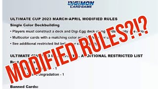 March/April Ultimate Cup MODIFIED RULES?!?
