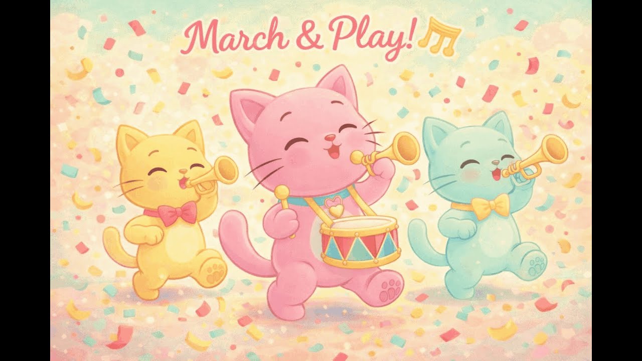 Energetic Morning Music for Kids | 1 Hour Fun Playtime Playlist | PixelTunesKitty