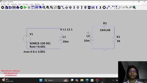 Simulation of half wave rectifier. #LTSpice tool