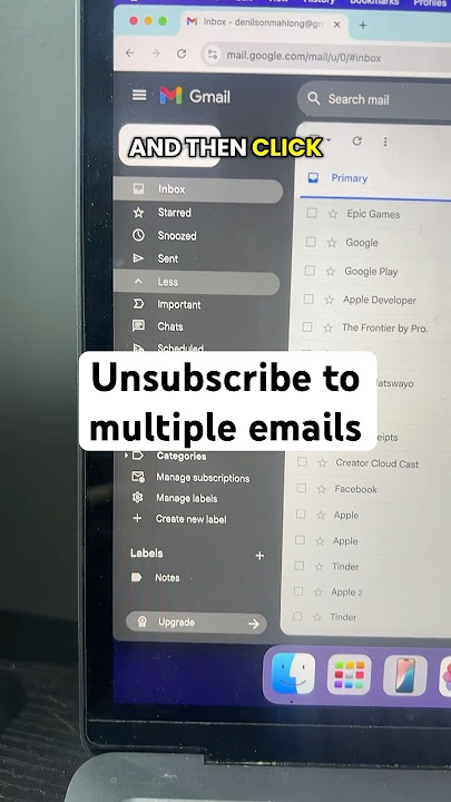 How to unsubscribe to multiple emails at once on gmail.. #gmail #email