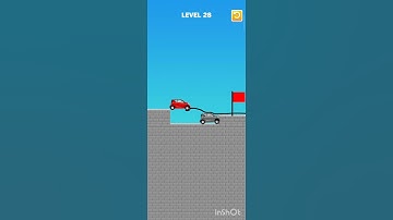 Draw Bridge Game Level 28 #gaming #viral #shorts 🔥🚘