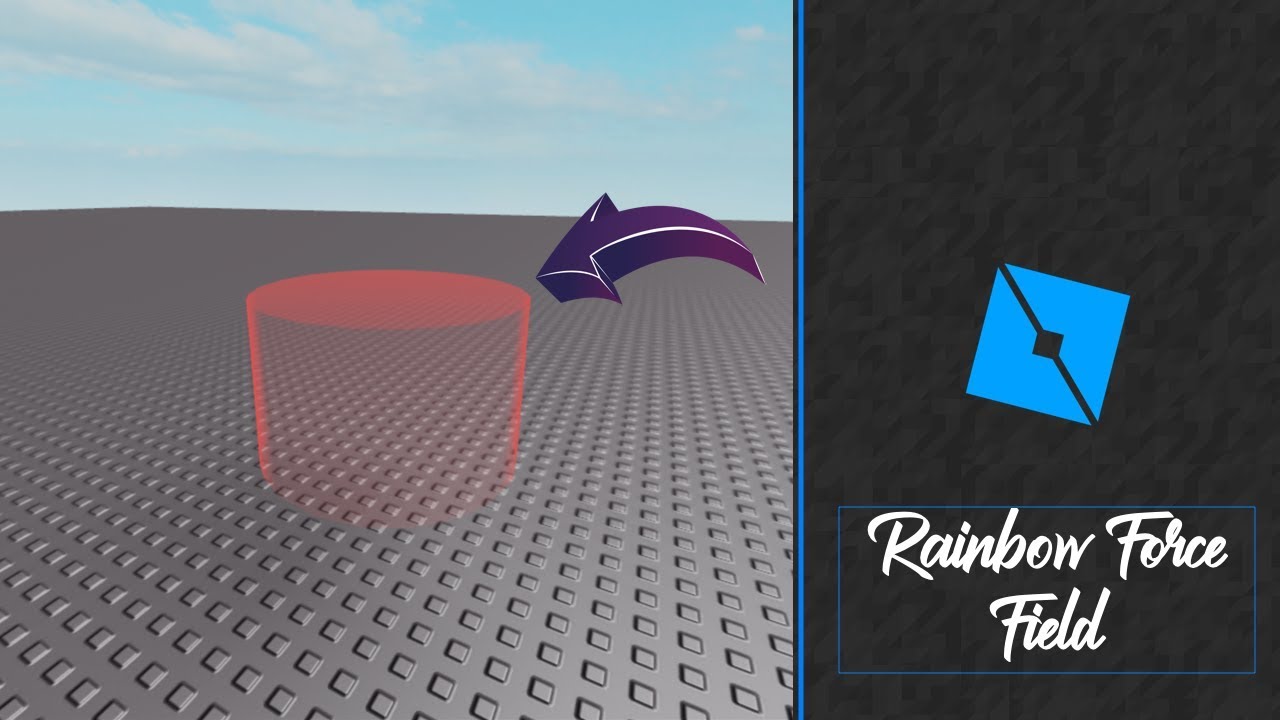 How To Make A Rainbow Force Field In Roblox Studio Roblox Studio Tutorial Youtube - how to animate a custom forcefield roblox