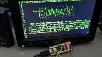 VGA text & graphic video on STM32F103 Bluepill