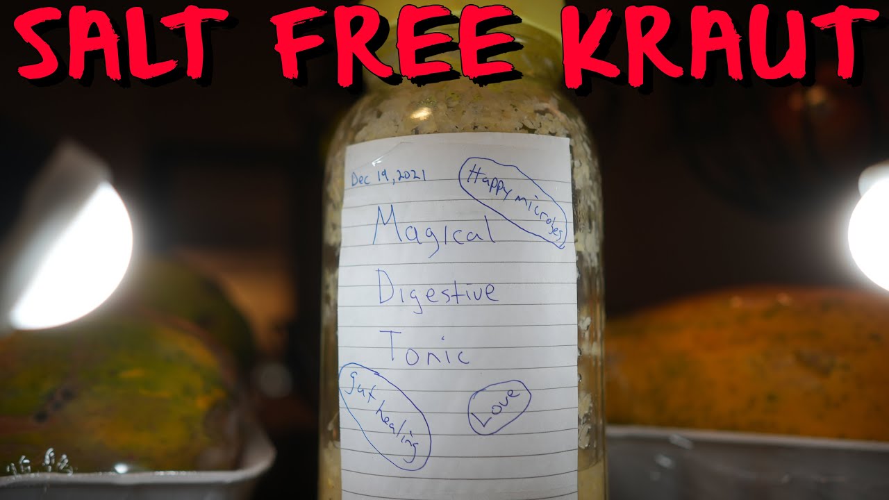 How To Make NO SALT Sauerkraut Perfect Every Time! YouTube