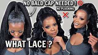 🚫 NO GLUE ❌No BALD CAP NEEDED Natural GLUELESS Kinky Straight Wig Install that LAST! | RPGHair by tastePINK 13,277 views 1 year ago 10 minutes, 29 seconds