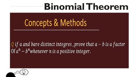 if a and b are distinct integers prove that a-b is a factor of ;(a^n-b^n);  whenever n is a....
