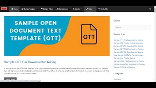 Where to download sample Test files