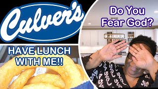 VLOG 63 LUNCH @CULVERS | GOD IS BETTER TO ME THAN I DESERVE | DO YOU FEAR GOD?