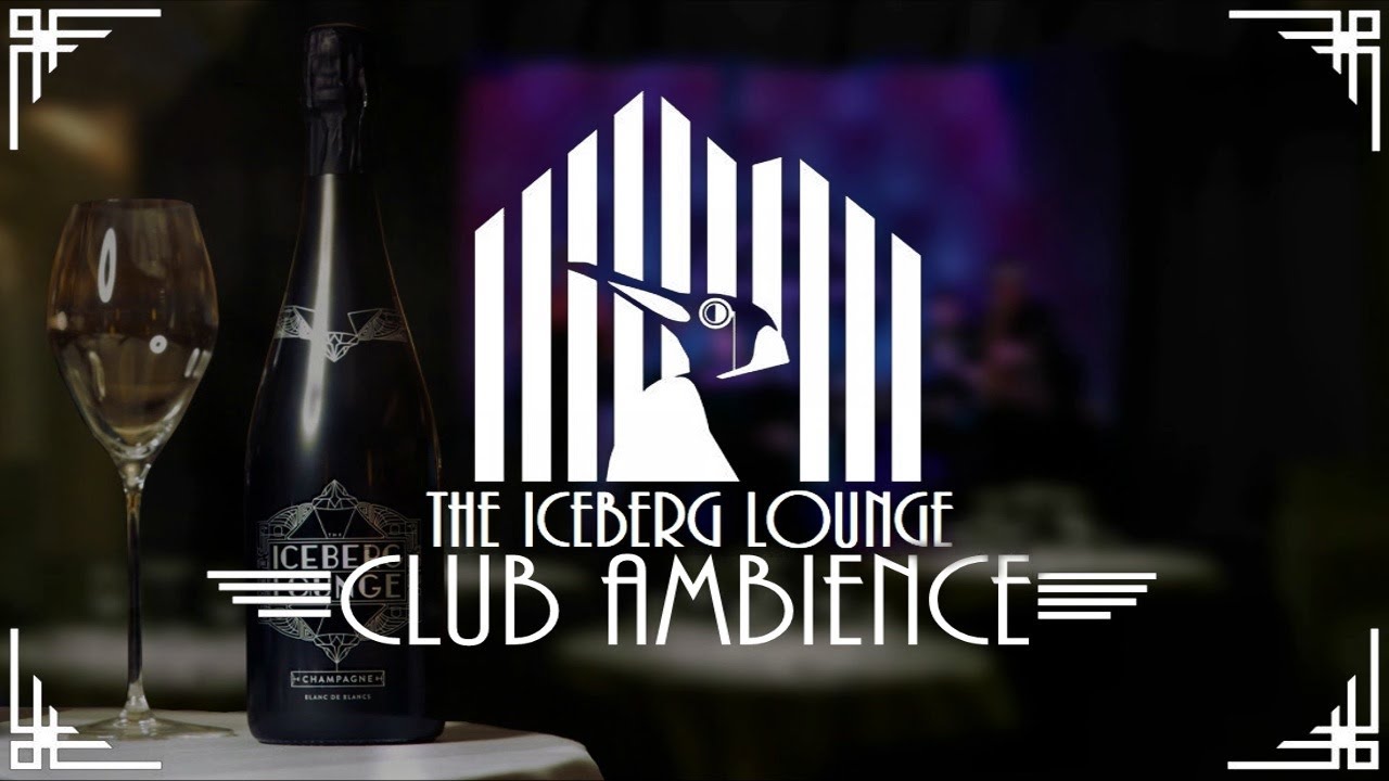 CLUB AMBIENCE: The Iceberg Lounge Ambience | Live Music | Jazz Through Walls | Rain Outside