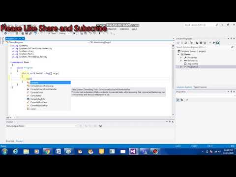 C# Console Application Basic startup