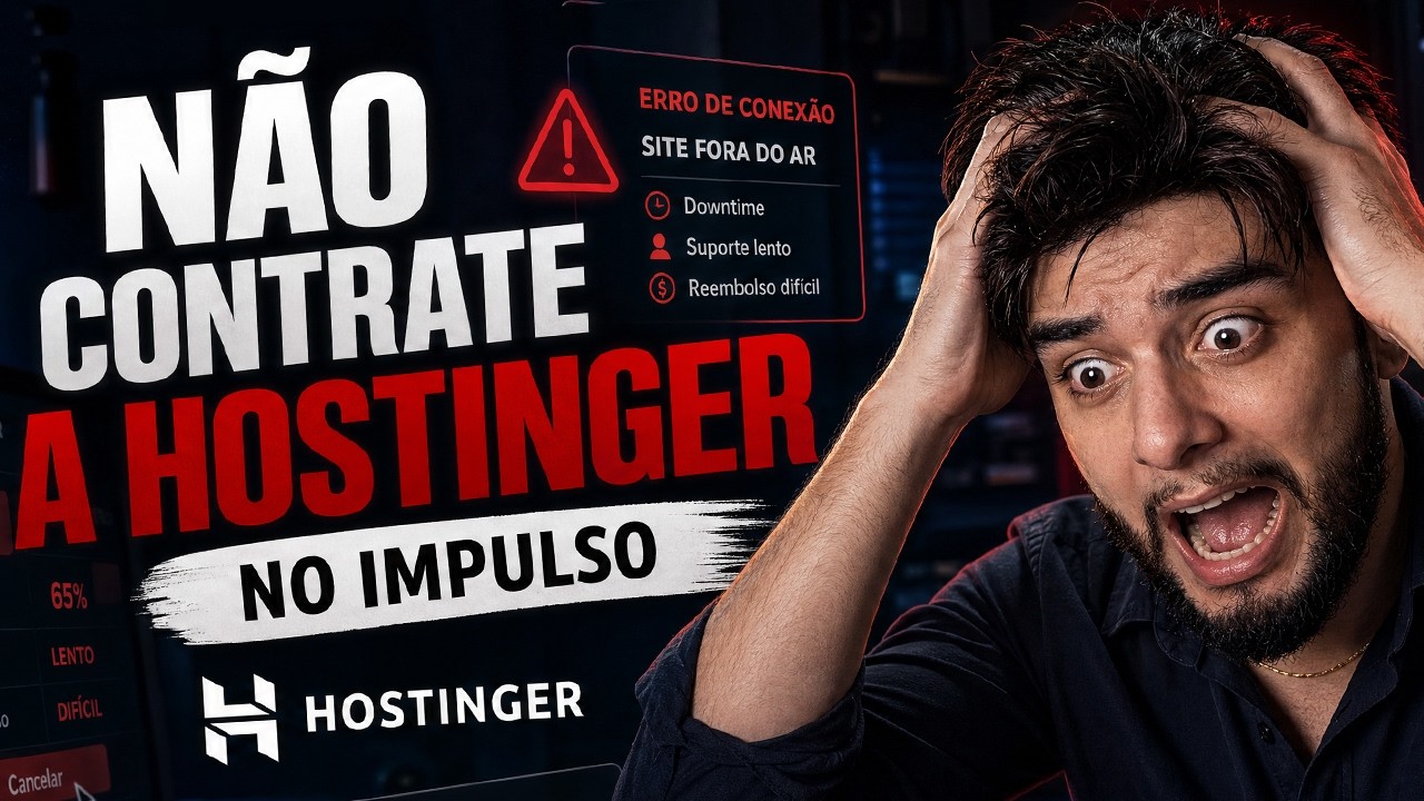 HOSTINGER : a PIOR coisa que você pode fazer é.. - YouTube