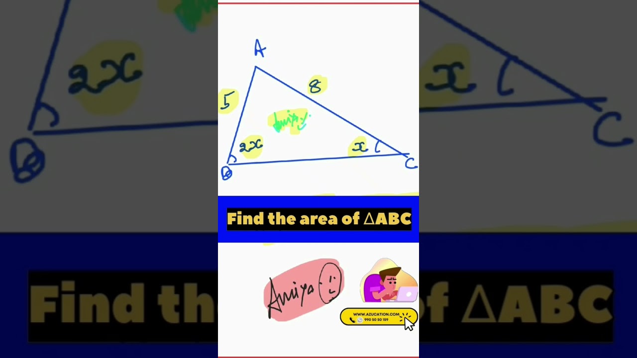 Can you find the Area of ∆ ABC  ?