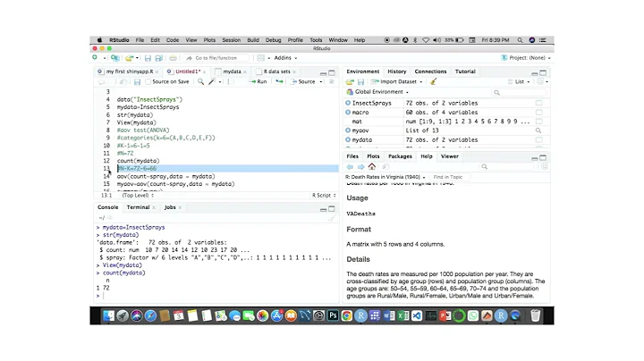 Analysis of Variance (ANOVA) in R