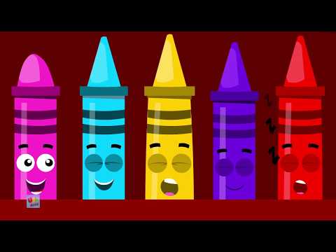 Crayons Ten In The Bed | Nursery Rhymes & Baby Songs For Children