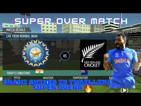 Excellent Bowling From Shami In Super Over🔥|Ind Vs Nz| |Real Cricket 20|
