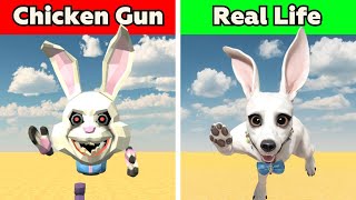 Chicken Gun vs Real Life! screenshot 4