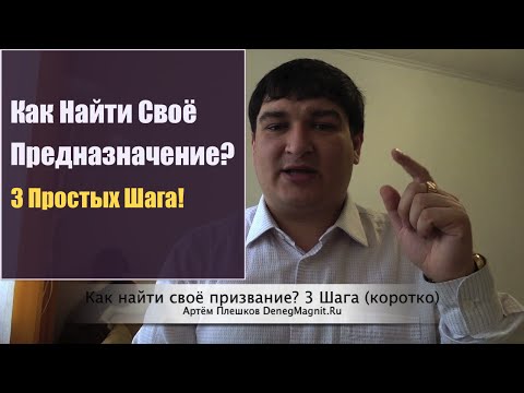 Артём Плешков. Как Найти Своё Призвание и Предназначение? 3 Простых Шага!