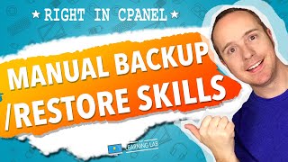 how to backup and restore wordpress from cpanel