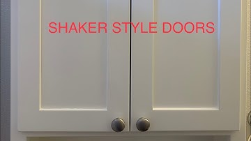 Rail and stile (shaker style) doors