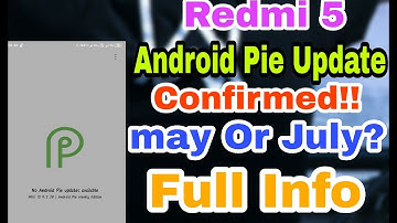 Android Pie Update For Redmi 5