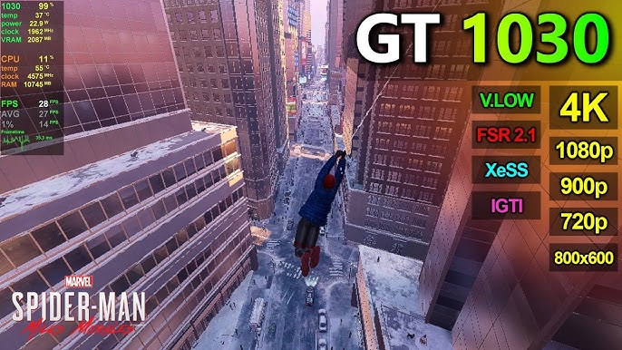 Spider-Man Remastered PC FRACO 4gb de RAM Intel Celeron Sem Placa de Vídeo  Teste 4 e 8gb Miranha PC 