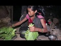 Cooking traditional organic green vegetable ll Traditional technology