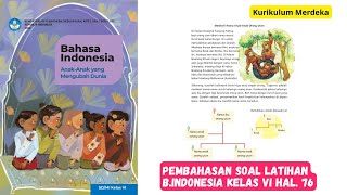Pembahasan Soal Latihan Bahasa Indonesia Kelas VI Halaman 76