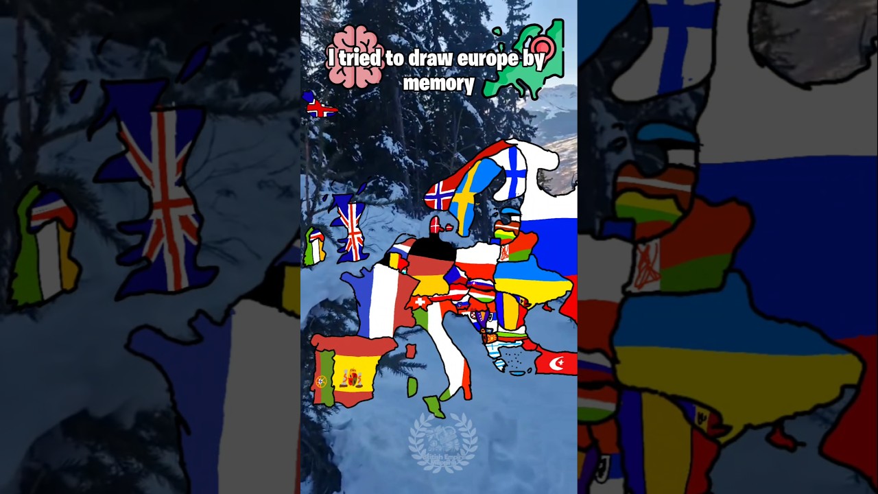 I tried to draw Europe from Memory 