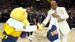 Charles Barkley \& Nuggets Mascot Rocky's Beef Continues 😂