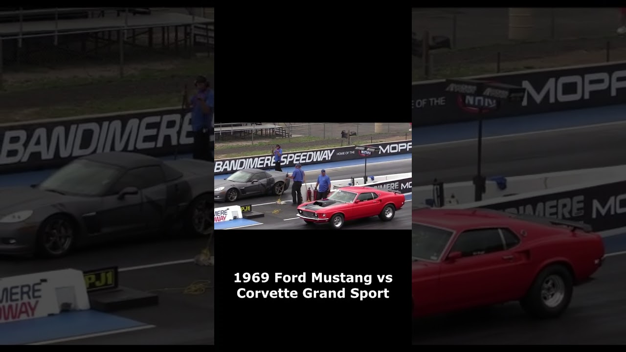 Ford Mustang 1969 года против Corvette Grand Sport 🔥 Легендарное столкновение мускулов! 