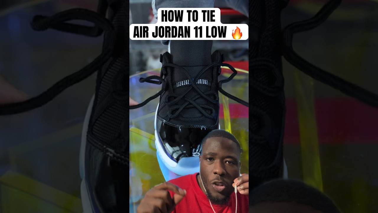 how to tie retro 11 lows