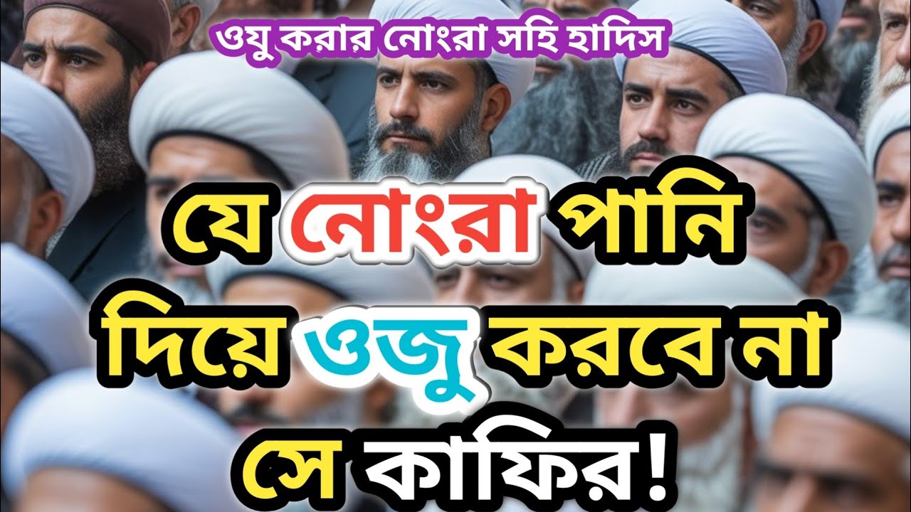 বুখারী ও মুসলিমের ওযুর চমৎকার নোংরা সহীহ হাদীস