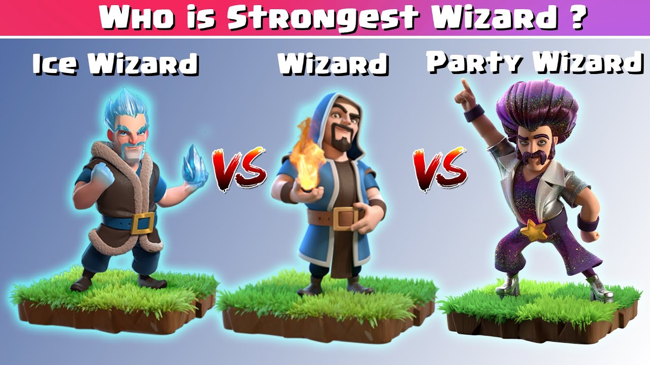 Wizard vs Ice Wizard vs Party Wizard | Who is Strongest Wizard in COC | *Full Comparison* | NoLimits
