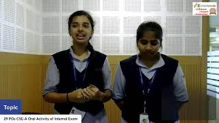 29 POs CSE-A Oral Activity as part of ECP Internal Exam(CH-3) (22/06/26)