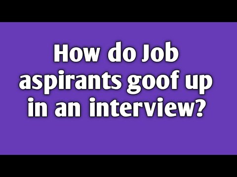 How job aspirants