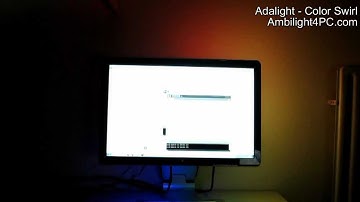 Ambilight4PC - Adalight 25 channel video showing a color cycle of the system