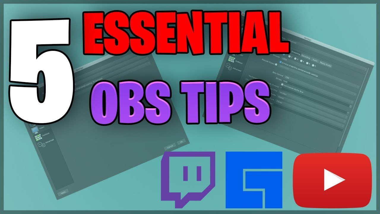 5 ESSENTIAL OBS Tips for a BETTER Stream! - OBS Tutorials