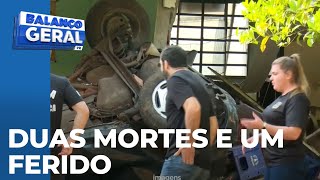 Duas pessoas morrem e outra fica ferida depois de acidente
